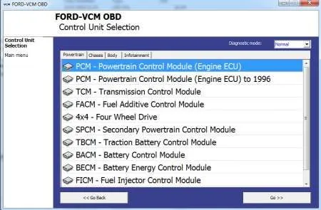 interfata diagnoza Ford/ Mazda/ Jaguar mini VCM FoCom - Imaginea 3