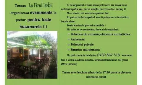 Terasa â€œLa firul ierbiiâ€ organizeaza evenimente la preturi foarte accesibile - Imaginea 1