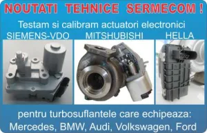 Testare si calibrare actuatori electronici Hella, Mitshubishi, Siemens-VDO