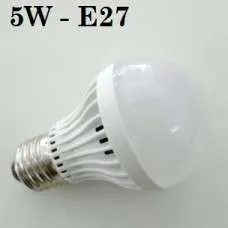 5W Becuri cu LED E27 - Alb Cald - Imaginea 1