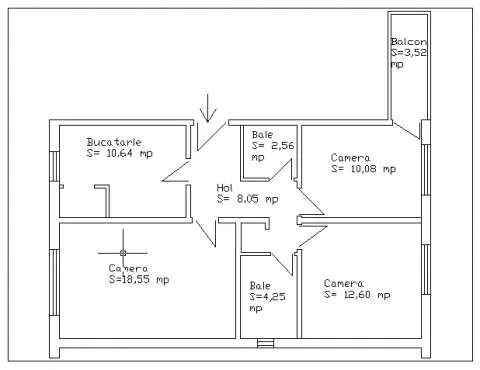 Apartament 3 camere - Imaginea 3