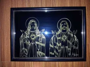 vand icoana pe sticla, lemn, panza