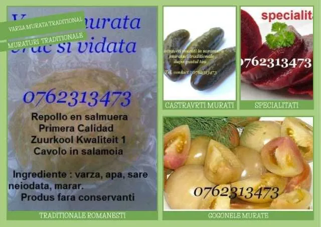 Varza murata, castraveti, gogonele, conopida - Imaginea 2
