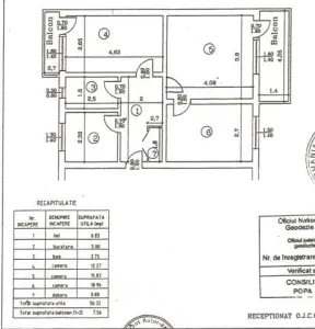 Vand apartament 3 camere, zona Cina, Ploiesti