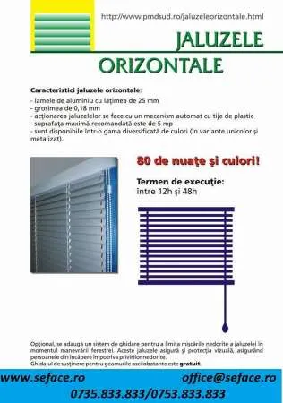 Jaluzele verticale, orizontale, rolete textile si rulouri exterioare din aluminiu  - Imaginea 3