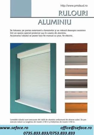 Jaluzele verticale, orizontale, rolete textile si rulouri exterioare din aluminiu  - Imaginea 5