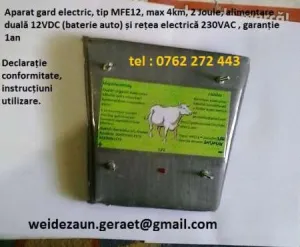Generator impulsuri 2 joule ,max. 4km., 230 ron