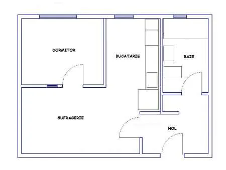 Inchiriez apartament 2 camere - open space, zona 9Mai-Billa - Imaginea 7
