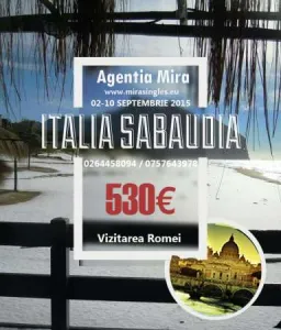 Sejur in Italia â€“ Sabaudia   02 â€“ 10 Septembrie 2015 