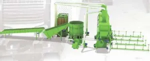 linie brichete 1000 kg/ h, 500 kg, 700 kg