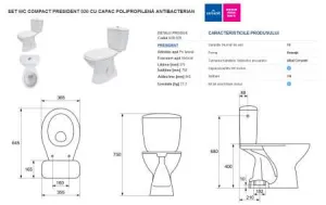 WC Cersanit, set 