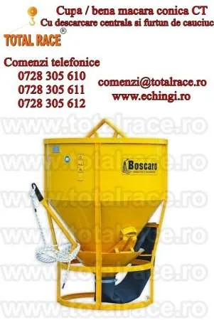 Bene pentru turnat beton cu furtun de cauciuc - Imaginea 3
