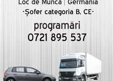 Angajam soferi in Germania(B si C+E). 1400E