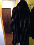 Haina blana ecologica neagra cu inserÈ›ii maroni - Miniatura 2
