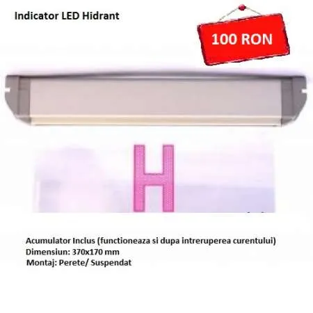 Indicatoare LED EXIT, TOILETS, HIDRANT - Imaginea 3