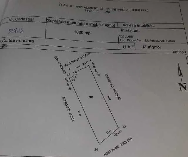 Vanzare teren intravilan si extravilan in sat Plopul, com. Murighiol - Imaginea 2