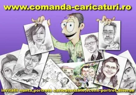 Portrete si caricaturi la comanda dupa poza clientului  - Imaginea 1