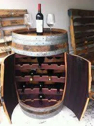 Butoaie din lemn, candelabru rustic, minibar, ciupercute - Imaginea 6