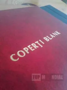 Coperti de diploma pe sina BLANK 