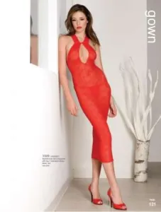 Rochie din dantela rosie