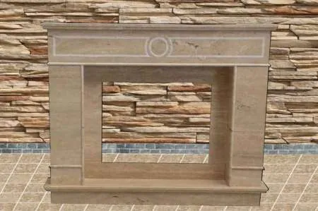 Din travertin semineu decorativ - Imaginea 1