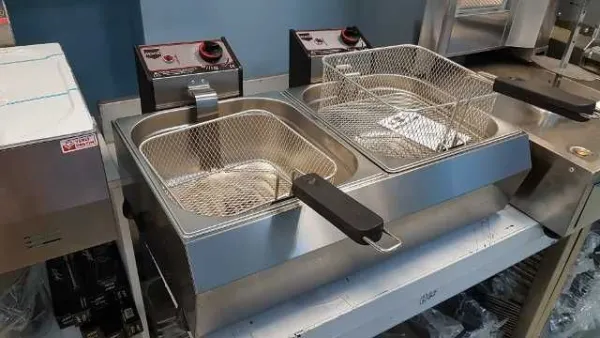 Friteuza electrica 2x11 Litri de banc profesionala - Imaginea 1