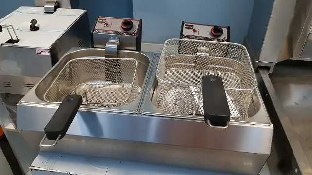 Friteuza electrica 2x11 Litri de banc profesionala - Imaginea 2