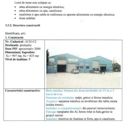 Vand Hala si teren intravilan S= 4574mp industrial Giurgiu - Imaginea 4