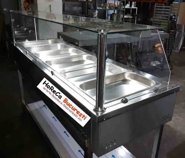 Vitrina calda 5GN1/ 1 cu geam de banc pt autoservire - Imaginea 2