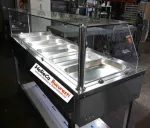 Vitrina calda 5GN1/ 1 cu geam de banc pt autoservire - Miniatura 2