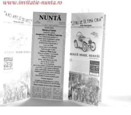 Invitatii de nunta Personalizate pentru 2017 - Imaginea 1