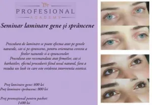 Profesional Academy- curs de laminare gene si sprancene