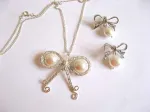 Oferta bijuterii mirese perle, organza, cristale stanca, fimo - Miniatura 4