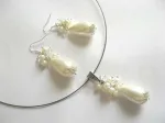 Oferta bijuterii mirese perle, organza, cristale stanca, fimo - Miniatura 7