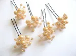 Oferta bijuterii mirese perle, organza, cristale stanca, fimo - Miniatura 10