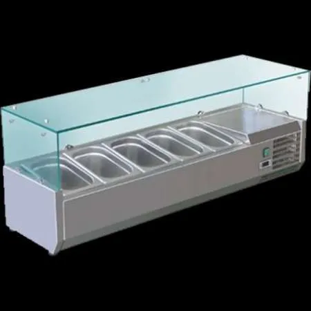 vitrina rece pe banc  productie proprie  ZINO INOXA, - Imaginea 1