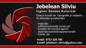 JEBELEAN SILVIU-VICTORIAN - CADASTRU, GEODEZIE SI CARTOGRAFIE