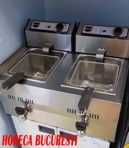 Friteuza electrica 2x13 Litri cu robineti