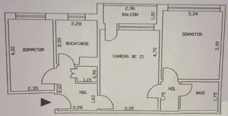 Apartament 3 camere, Braila, zona ultracentrala, proprietar - Imaginea 2
