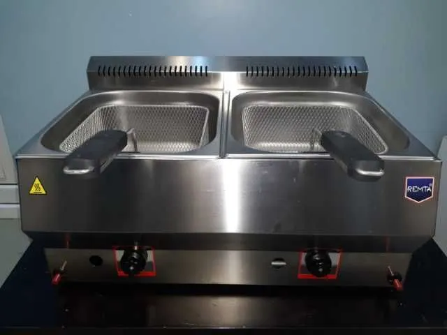 Friteuza gaz 2x11 Litri de banc noua - Imaginea 4