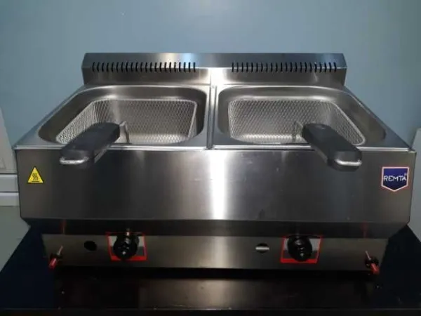 Friteuza gaz 2x11 Litri de banc noua - Imaginea 4