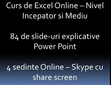 Curs de excel online - nivel incepator si mediu - Imaginea 1