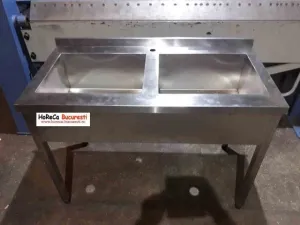 Spalator inox o cuva- 2 cuve profesional