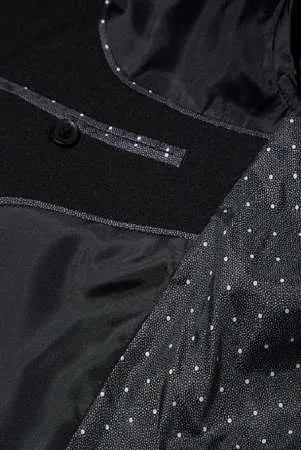 Sacou barbatesc Anglia London Black Tonic Suit Blazer, nou, 3XL - Imaginea 6