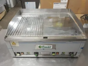 Gratar electric 1/ 2 neted 1/ 2 striat de banc second
