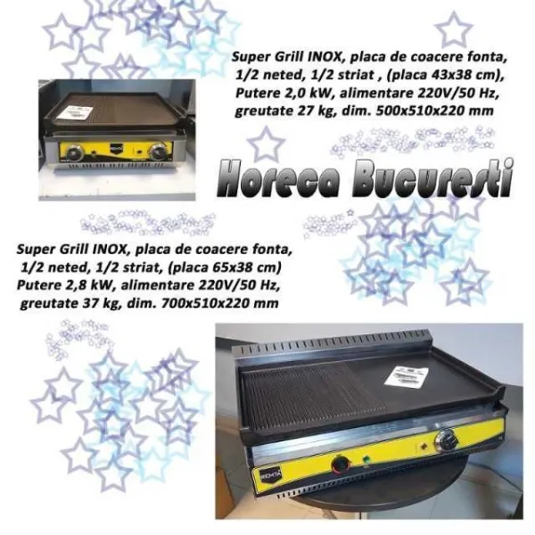 Gratar electric neted si striat de banc - Imaginea 1