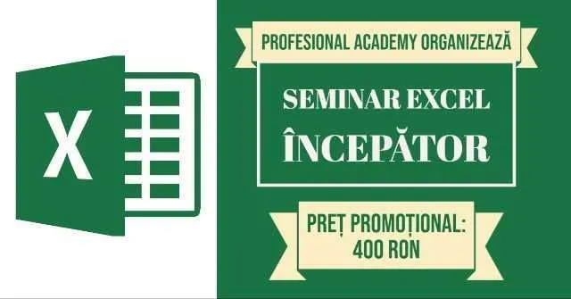 Profesional Academy- Seninar Excel Incepator - Imaginea 1
