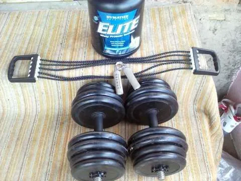 Gantere reglabile 2x15kg - Imaginea 1