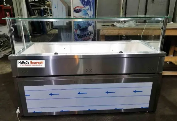 Vitrina calda 5 GN 1/ 1 pe suport pt autoservire - Imaginea 1