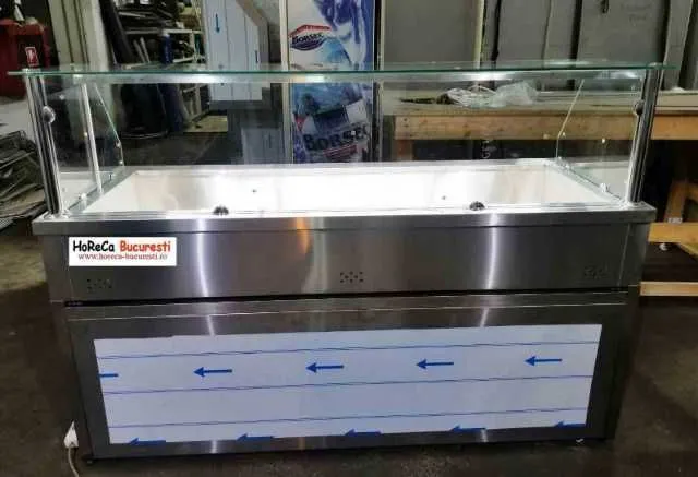 Vitrina calda 5 GN 1/ 1 pe suport pt autoservire - Imaginea 3